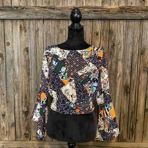 Flounce Sleeve Blouse